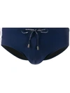 Dolce & Gabbana Swimming Briefs With High Waistline In Blue