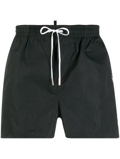 Dsquared2 Logo Swimming Trunks In Black