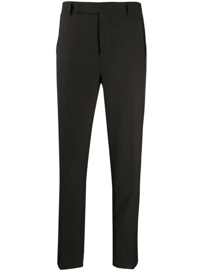 Rick Owens Tailored Cropped Trousers In Black