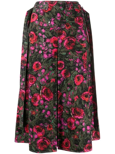 Marni Amarcord Print A-lined Skirt In Pink
