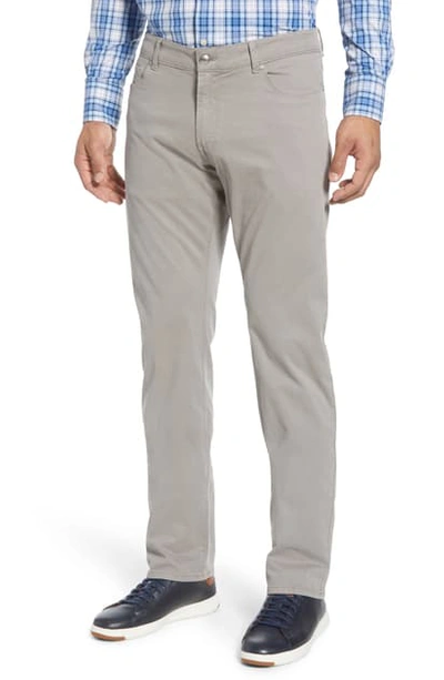 Peter Millar Regular-fit Ultimate Sateen Five-pocket Pants In Gale Grey