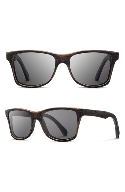 Shwood 'canby' 54mm Wood Sunglasses In Dark Walnut/ Dark Grey