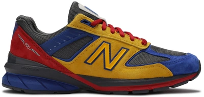 Pre-owned New Balance  990v5 Shoe City X Eat In Yellow/blue-red