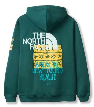 Pre-owned The North Face  X Brain Dead Hoodie Green
