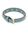 Valentino Garavani Rockstud Small Leather Bracelet In Aqua