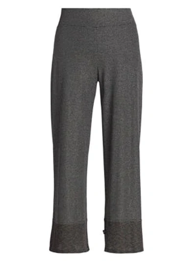 Terez Women's Metallic-knit Wide-leg Pants In Rainbow Shimmer Knit Waffle