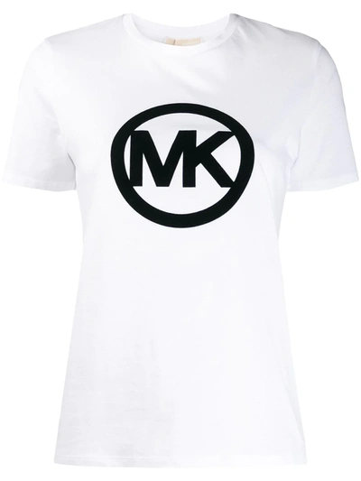 Michael Michael Kors Logo Cotton-jersey T-shirt In White