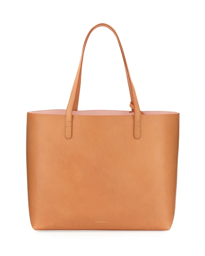 Mansur Gavriel Large Vegetable-tanned Leather Tote Bag In Cammello/sun