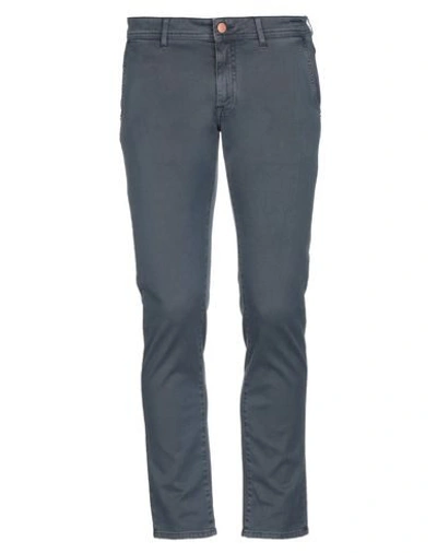 Barba Napoli Casual Pants In Slate Blue