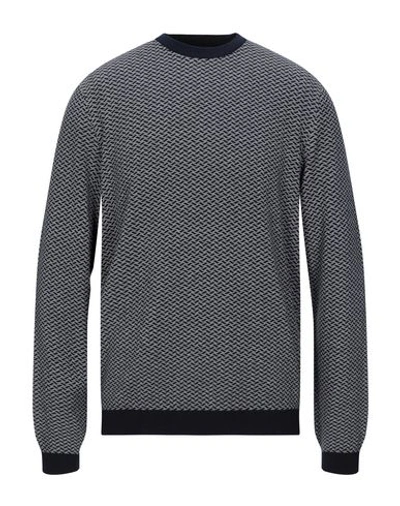 Emporio Armani Sweaters In Blue