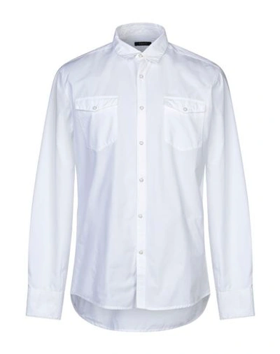 Deperlu Solid Color Shirt In White
