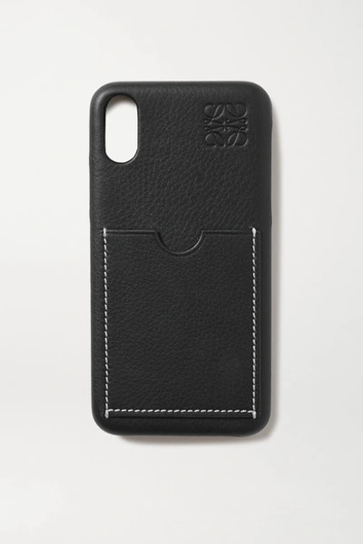 Loewe Textured-leather Iphone X Case In Black