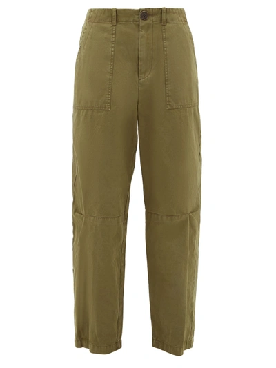 Sea Adalene Cotton Trousers In Army