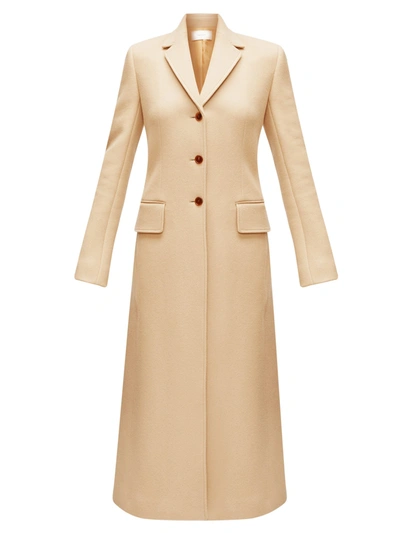 The Row Sua Single-breasted Wool-blend Coat In Camel