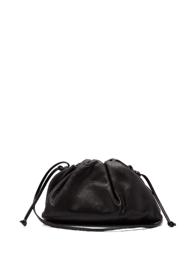 Bottega Veneta The Pouch Small Leather Purse Clutch In Black