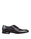 Pollini Laced Shoes In Dark Brown