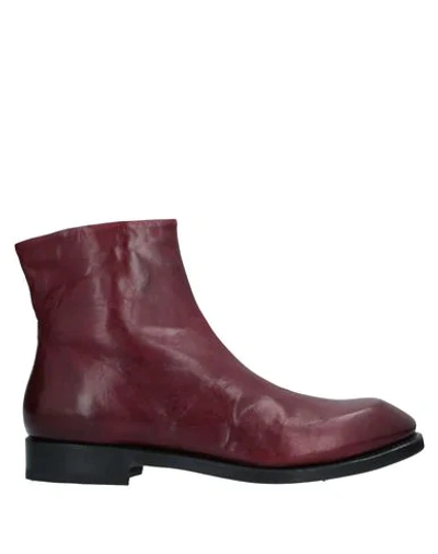 The Last Conspiracy Ankle Boots In Maroon