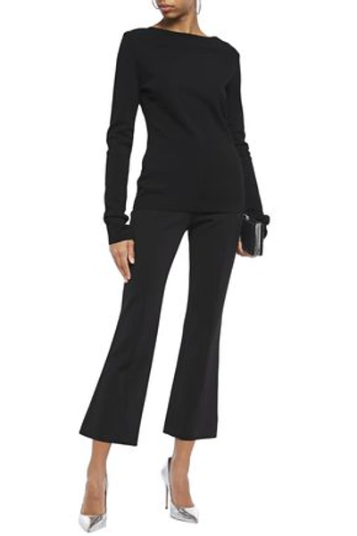 Givenchy Stretch-ponte Kick-flare Pants In Black