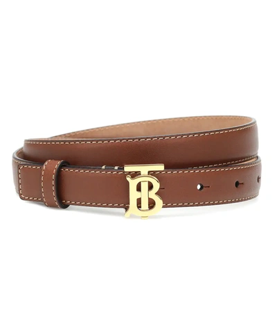 Burberry Monogram Motif Buckle Belt In Brown