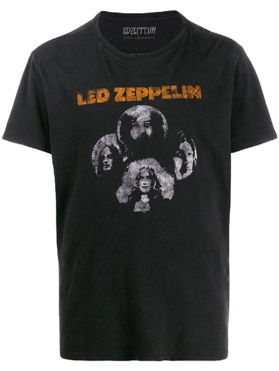 John Varvatos X Led Zeppelin Vintage Graphic Tee In Black