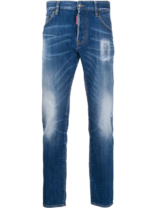 dsquared2 distressed slim fit jeans