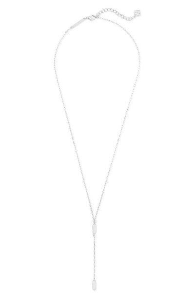 Kendra Scott Fern Y Necklace, 18 In Silver