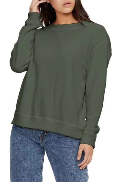 Michael Stars Dani Hooded Sweatshirt In Dark Matcha
