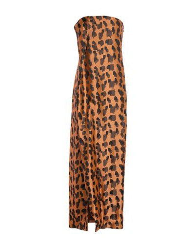 Just Cavalli Long Dresses In Orange