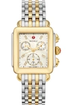 Michele Women's Deco 18k Yellow Gold & Diamond Chronograph Watch
