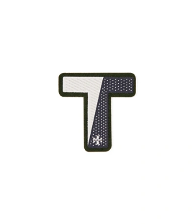 Tory Burch Initial Sticker In T - Green / New Ivory