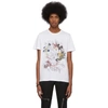 Alexander Mcqueen Botanical Logo Print T-shirt In White