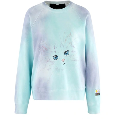 Marc Jacobs The Airbrushed Sweatshirt In Lilac/multi