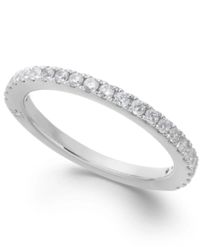 Marchesa Diamond Wedding Band By  In 18k White Gold (3/8 Ct. T.w.), Created For Macy's