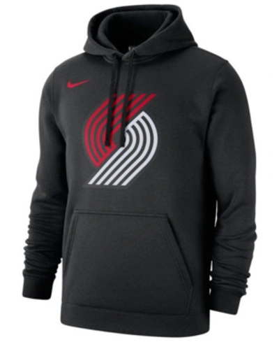 Nike Portland Trail Blazers Essential  Men's Nba Pullover Hoodie In Black
