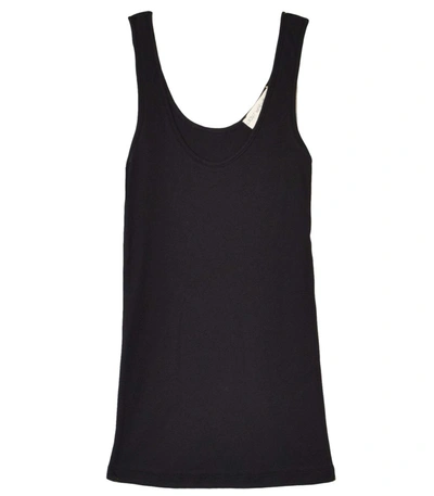 Plays Well With Others Micro Rib Wife Hugger Tank In Dominoes In Black