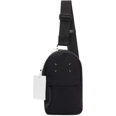 Maison Margiela Black Micro Crossbody Backpack In T8013 Black