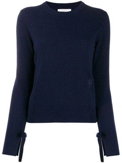 Chloé Slim Fit Jumper In Blue