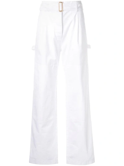 Dion Lee Utility Painter Trousers In White