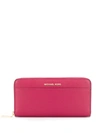 Michael Kors All-around Zip Wallet In Pink