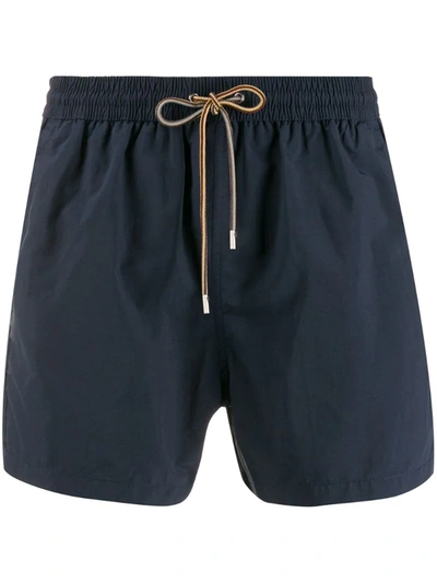 Ps By Paul Smith Drawstring Swim Shorts In Blue