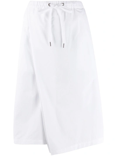 Marni Asymmetric Mid-length Skirt In White