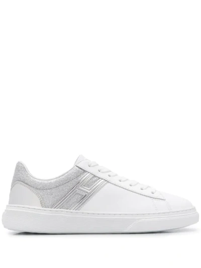 Hogan Sparkle Detail Sneakers In White