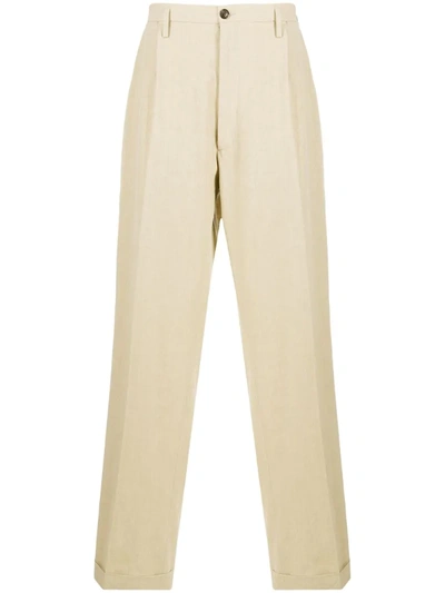 Maison Margiela Loose Fit Trousers In Neutrals
