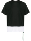 Marni Colour Block T-shirt In Black