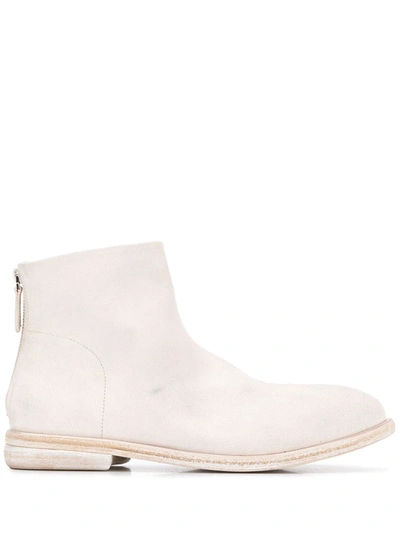 Marsèll Low Heel Ankle Boots In White