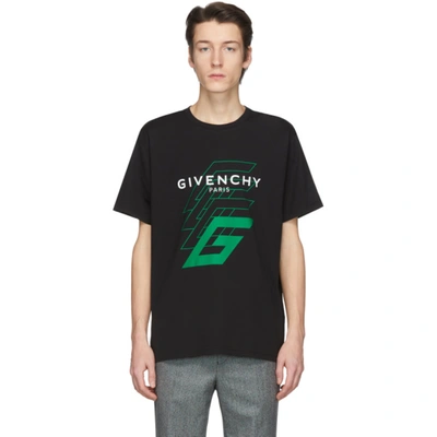 Givenchy Graphic Logo Spirit T-shirt In Black