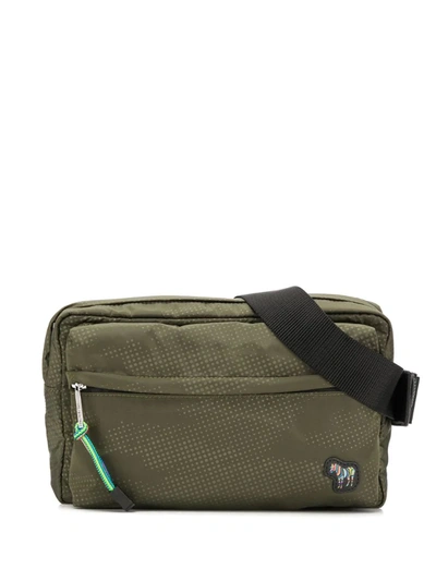 Ps By Paul Smith Contrast Zip Belt Bag In Green