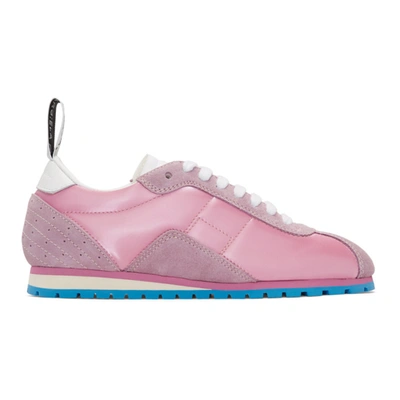 Mm6 Maison Margiela Low-top Lace-up Sneakers In Pink
