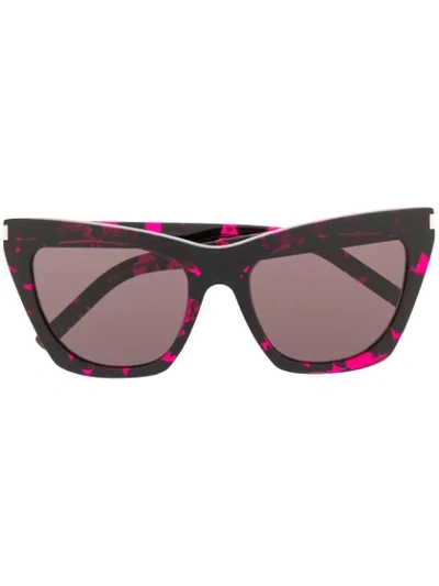 Saint Laurent Sl214 Square-frame Sunglasses In Black
