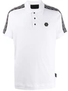 Philipp Plein Hexagon Panelled Polo Shirt In White